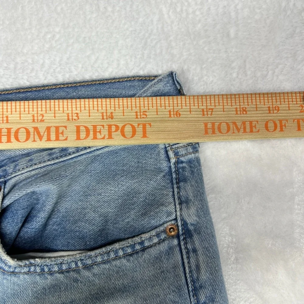 Levi's Low Pro Straight Jeans Women 30 Blue Denim Cotton Pockets Zip Fly - 33X29
